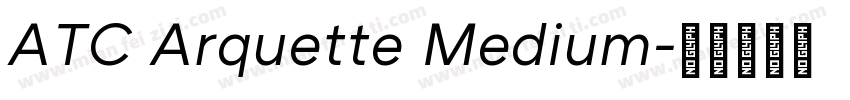 ATC Arquette Medium字体转换